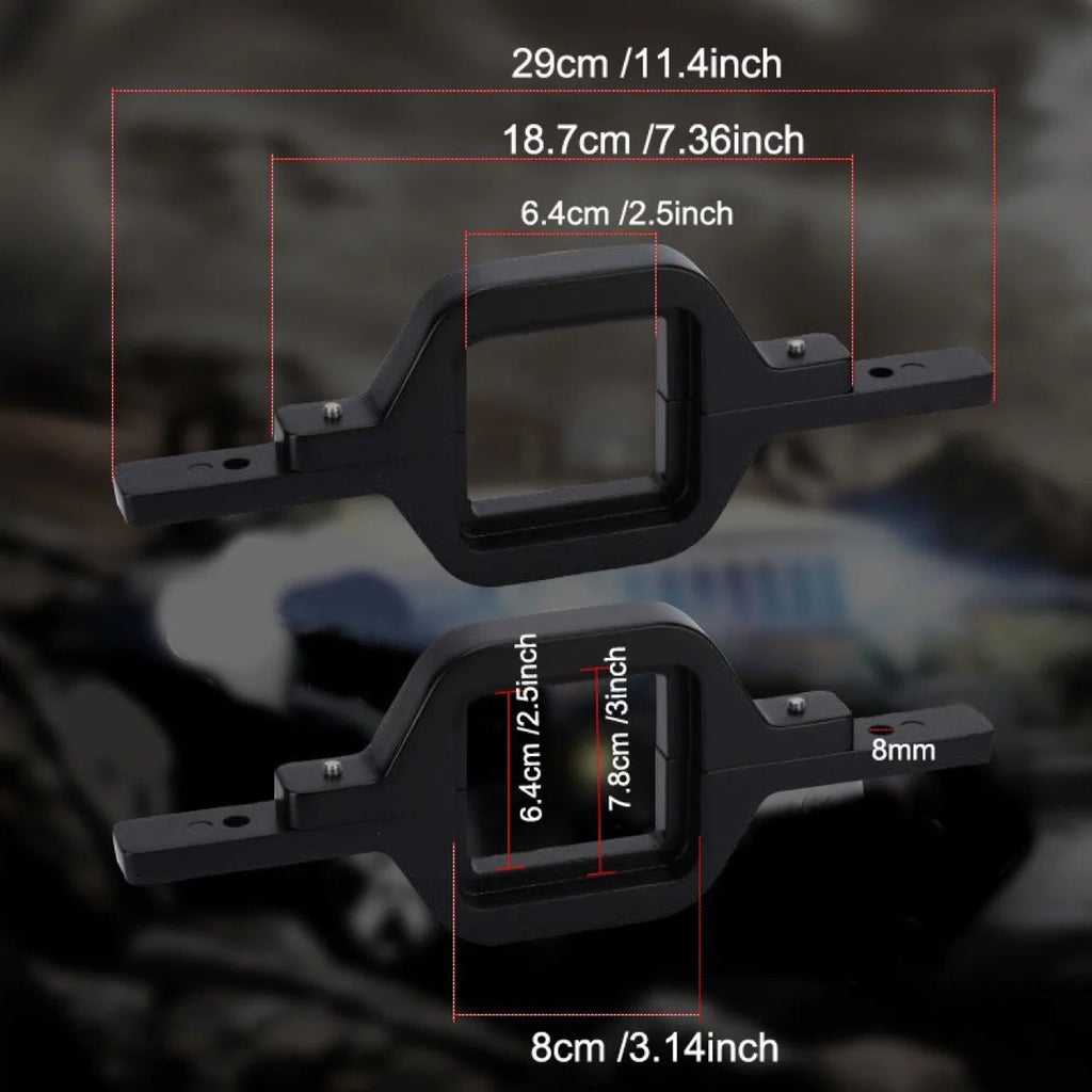4 Inch 60W LED Pods with Tow Hitch Mounting Bracket